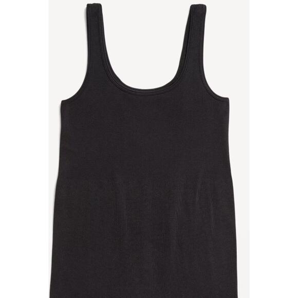 Old Navy Womens Black Seamless Ribbed Tank Top Bodysuit NEW Large - Picture 6 of 9